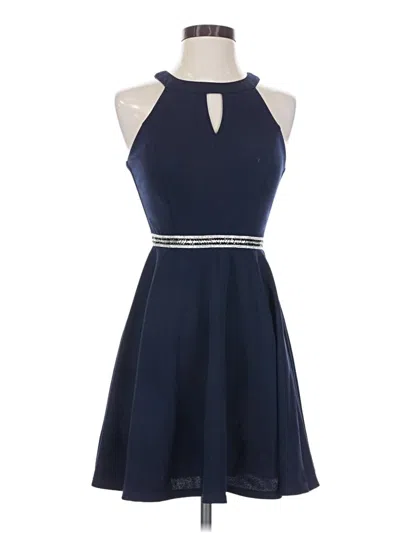 Pre-owned Emerald Sundae Cocktail Dress In Blue