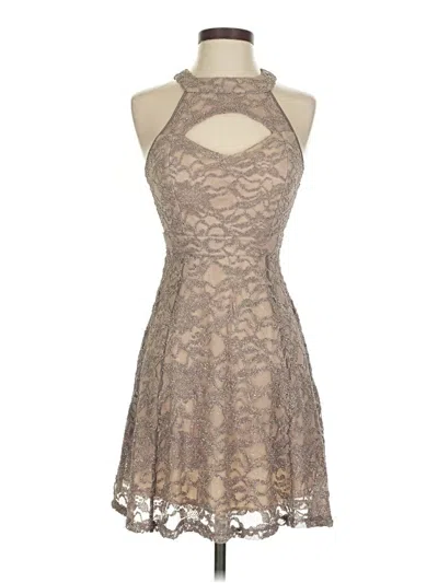 Pre-owned Emerald Sundae Cocktail Dress In Brown