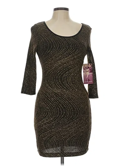 Pre-owned Emerald Sundae Cocktail Dress In Brown