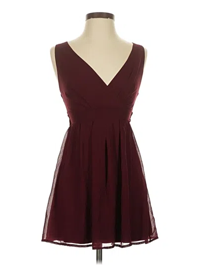 Pre-owned Emerald Sundae Cocktail Dress In Burgundy