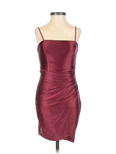 Pre-owned Emerald Sundae Cocktail Dress In Burgundy