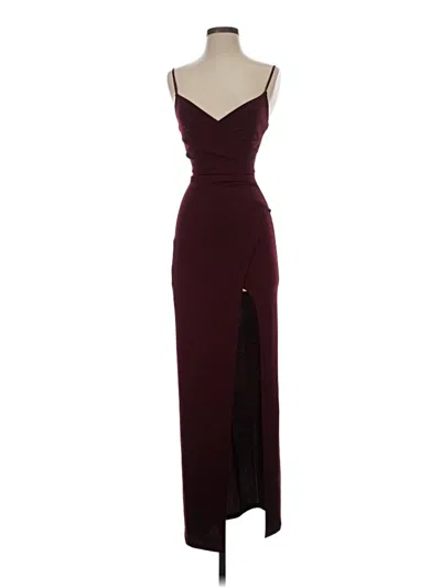Pre-owned Emerald Sundae Cocktail Dress In Burgundy