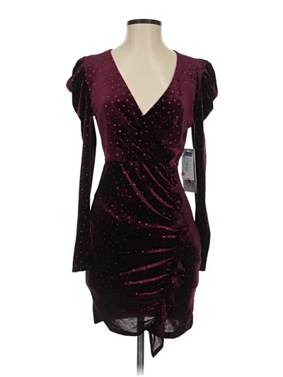 Emerald Sundae Cocktail Dress In Burgundy
