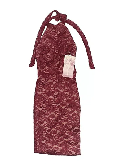 Emerald Sundae Cocktail Dress In Burgundy