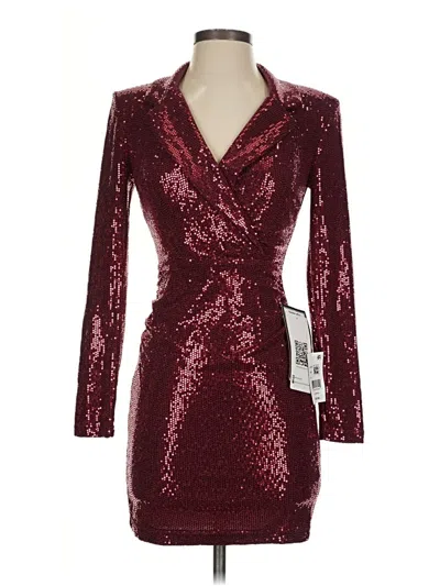 Emerald Sundae Cocktail Dress In Burgundy