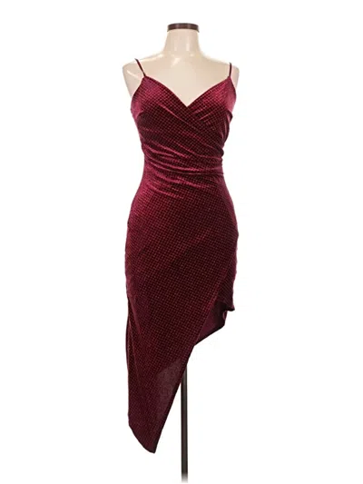 Pre-owned Emerald Sundae Cocktail Dress In Burgundy