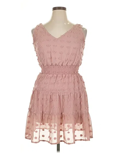 Pre-owned Emerald Sundae Cocktail Dress In Pink
