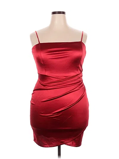 Pre-owned Emerald Sundae Cocktail Dress In Red