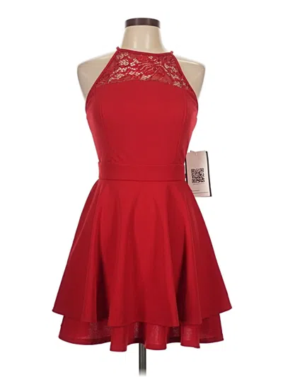 Pre-owned Emerald Sundae Cocktail Dress In Red