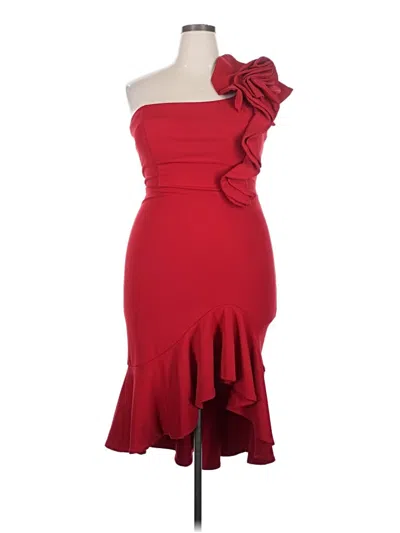 Pre-owned Emerald Sundae Cocktail Dress In Red