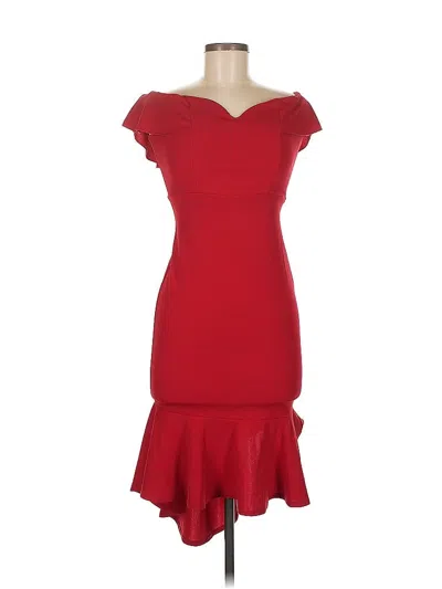 Pre-owned Emerald Sundae Cocktail Dress In Red