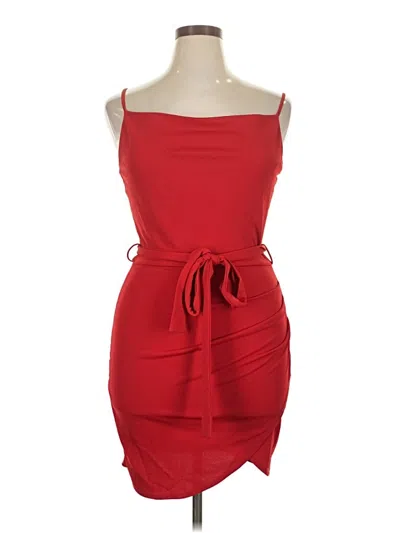 Pre-owned Emerald Sundae Cocktail Dress In Red