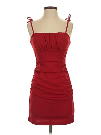 Pre-owned Emerald Sundae Cocktail Dress In Red