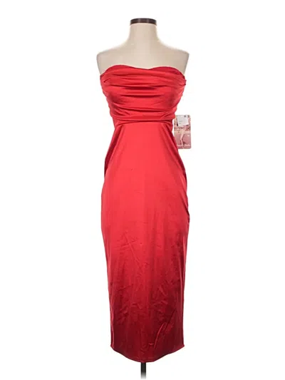 Pre-owned Emerald Sundae Cocktail Dress In Red
