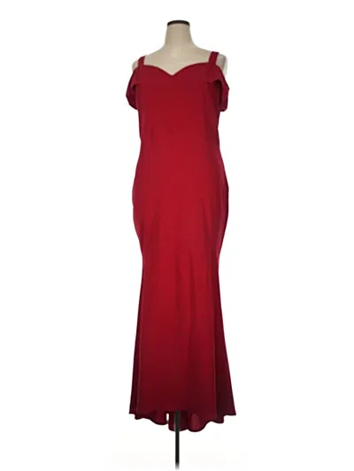 Pre-owned Emerald Sundae Cocktail Dress In Red
