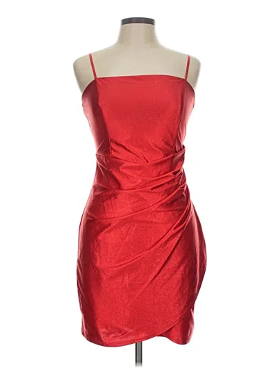 Pre-owned Emerald Sundae Cocktail Dress In Red