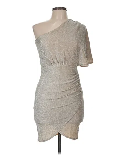 Pre-owned Emerald Sundae Cocktail Dress In Silver