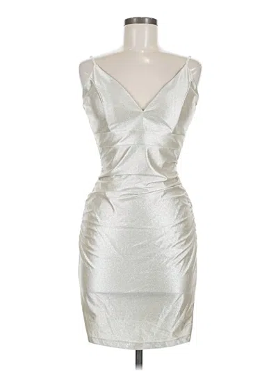 Pre-owned Emerald Sundae Cocktail Dress In Silver