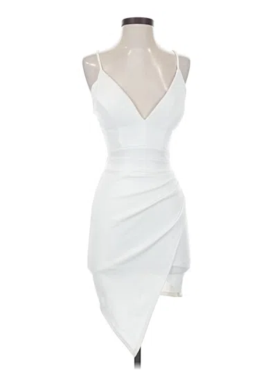 Pre-owned Emerald Sundae Cocktail Dress In White