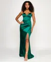Emerald Sundae Juniors' Corset-front Cutout-back Gown, Created For Macy's In Multi