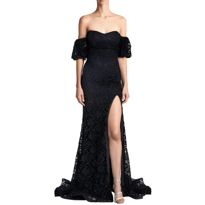 Emerald Sundae Juniors Womens Glitter Lace Evening Dress In Black
