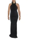 EMERALD SUNDAE JUNIORS WOMENS MATTE JERSEY SHIRRED MAXI DRESS