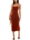 Emerald Sundae Juniors Womens Shirred Long Maxi Dress In Multi