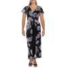 Emerald Sundae Plus Womens Floral Print Polyester Jumpsuit