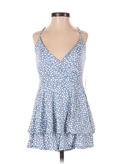 Emerald Sundae Romper In Blue
