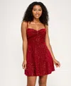 Emerald Sundae Women's Sweetheart Neck Dress In Red