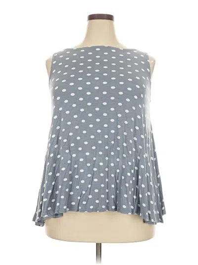 Pre-owned Emerald Tank Top Gray Halter Neckline Tops