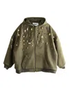 Emergency Room Embellished Hoodie In Green