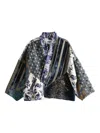 Emergency Room Patchwork Velvet Jacket In Multi