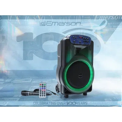 Emerson 12" Party Speaker With Flame Lighting In Black