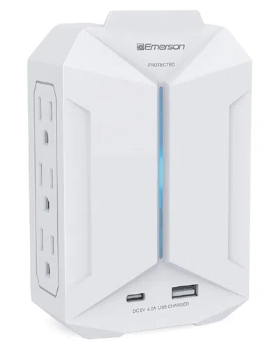 Emerson 6-outlet & Usb Wall Charger With Surge Protection