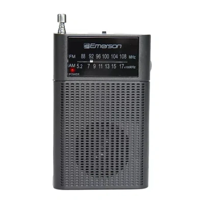Emerson 7in Portable Tv Bookshelf Speaker In Black