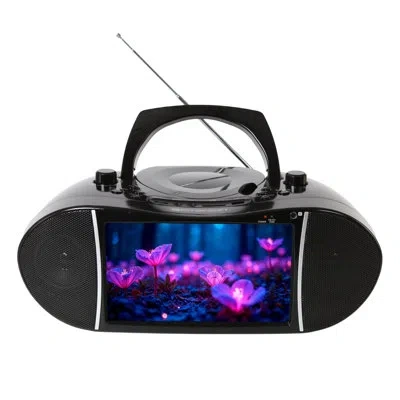 Emerson 9” Tv & Dvd Multi-media Boombox With Hd-input In Black