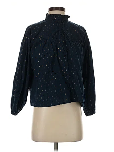Pre-owned Emerson Fry 3/4 Sleeve Blouse In Blue