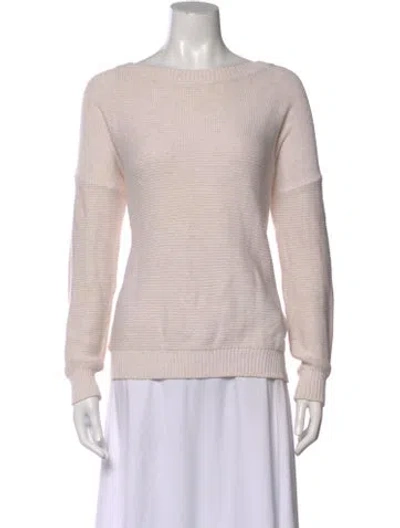 Pre-owned Emerson Fry Bateau Neckline Sweater In Pink