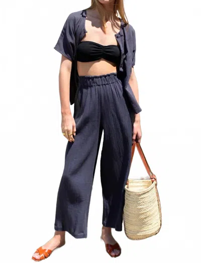 Emerson Fry Beachy Wide Leg Pants In Polar Night In Multi