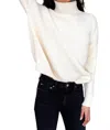 Emerson Fry Carolyn Funnel Neck Sweater In Ivory Organic In Multi