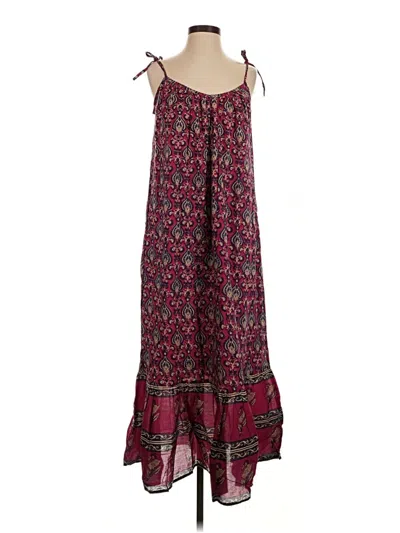 Pre-owned Emerson Fry Casual Dress In Burgundy