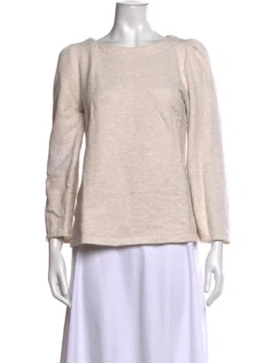 Pre-owned Emerson Fry Crew Neck Long Sleeve Top In Neutral