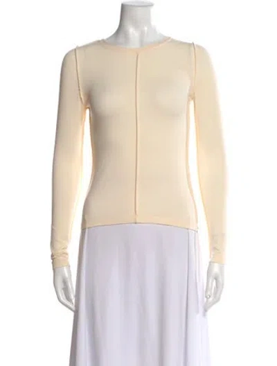 Pre-owned Emerson Fry Crew Neck Long Sleeve Top W/ Tags In Neutral