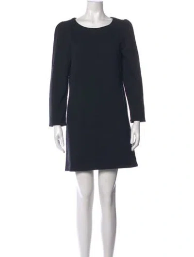 Pre-owned Emerson Fry Crew Neck Mini Dress In Black