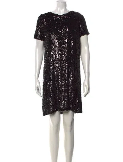 Pre-owned Emerson Fry Crew Neck Mini Dress W/ Tags In Black
