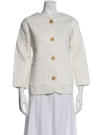 Pre-owned Emerson Fry Denim Jacket In White