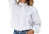 Emerson Fry Elodie Blouse In White In Multi