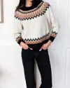 Emerson Fry Fair Isle Crewneck Top In Nordic Mix Alpaca In Multi