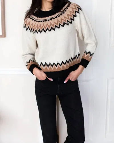 Emerson Fry Fair Isle Crewneck Top In Nordic Mix Alpaca In Multi